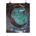 Full Moon Faerie Canvas Print — Matte Vertical Poster