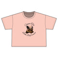 Cropped Tee — 'Books & Brew' Cozy Booklover Graphic