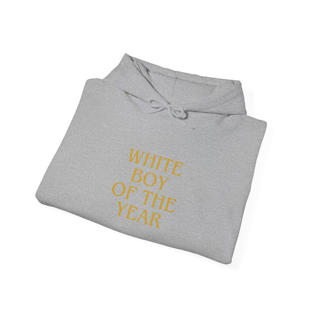 Boy of the Year hoodie | Gold text pullover sweatshirt