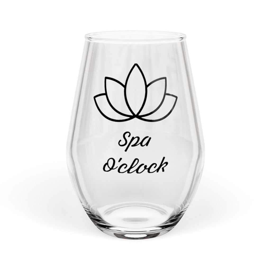 Spa O'clock Stemless Wine Glass – 11.75 oz Relaxation Glassware