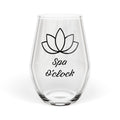 Spa O'clock Stemless Wine Glass – 11.75 oz Relaxation Glassware