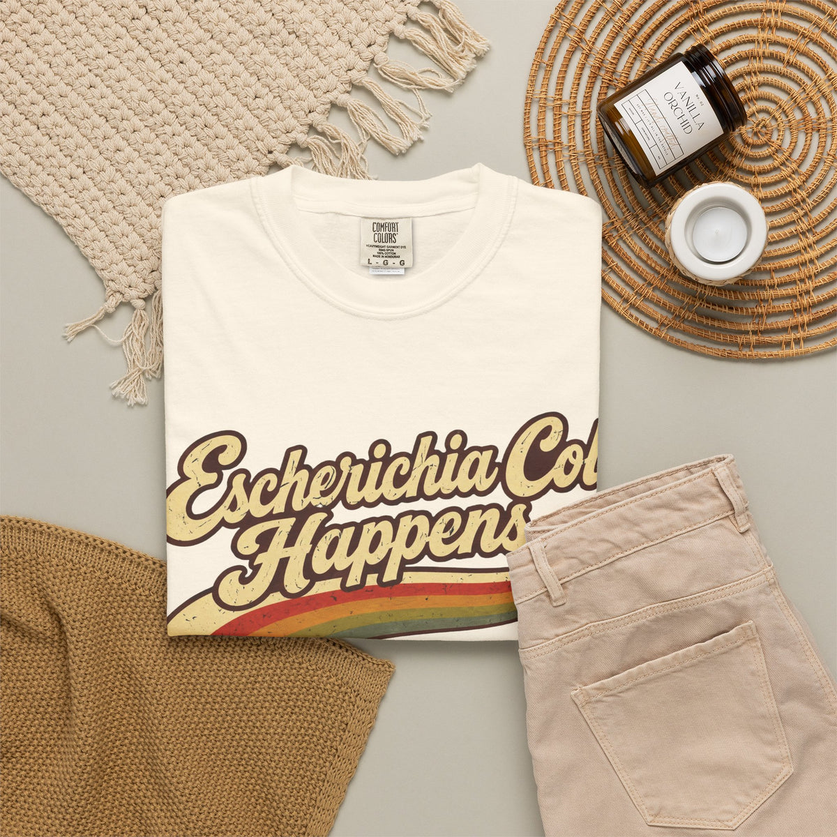 Escherichia Coli Happens Rainbow T-Shirt