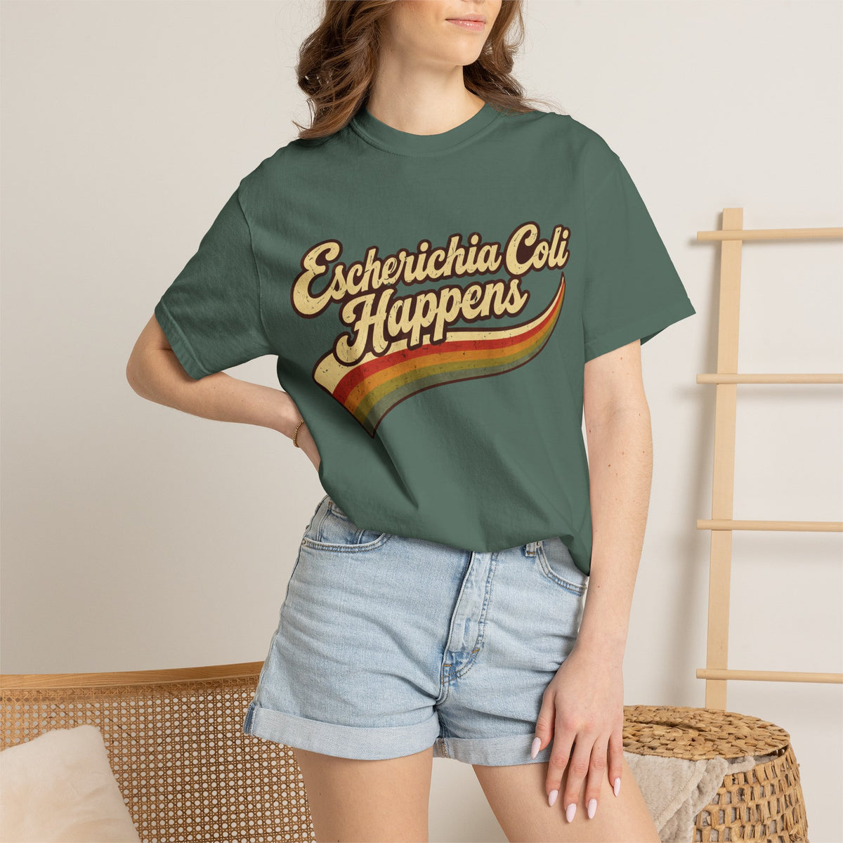 Escherichia Coli Happens Rainbow T-Shirt