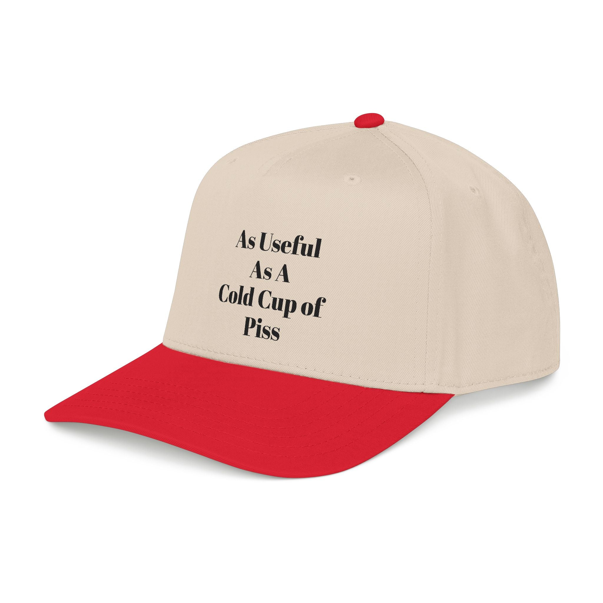 Snarky one liner mid profile baseball cap. “The Pat Hat”