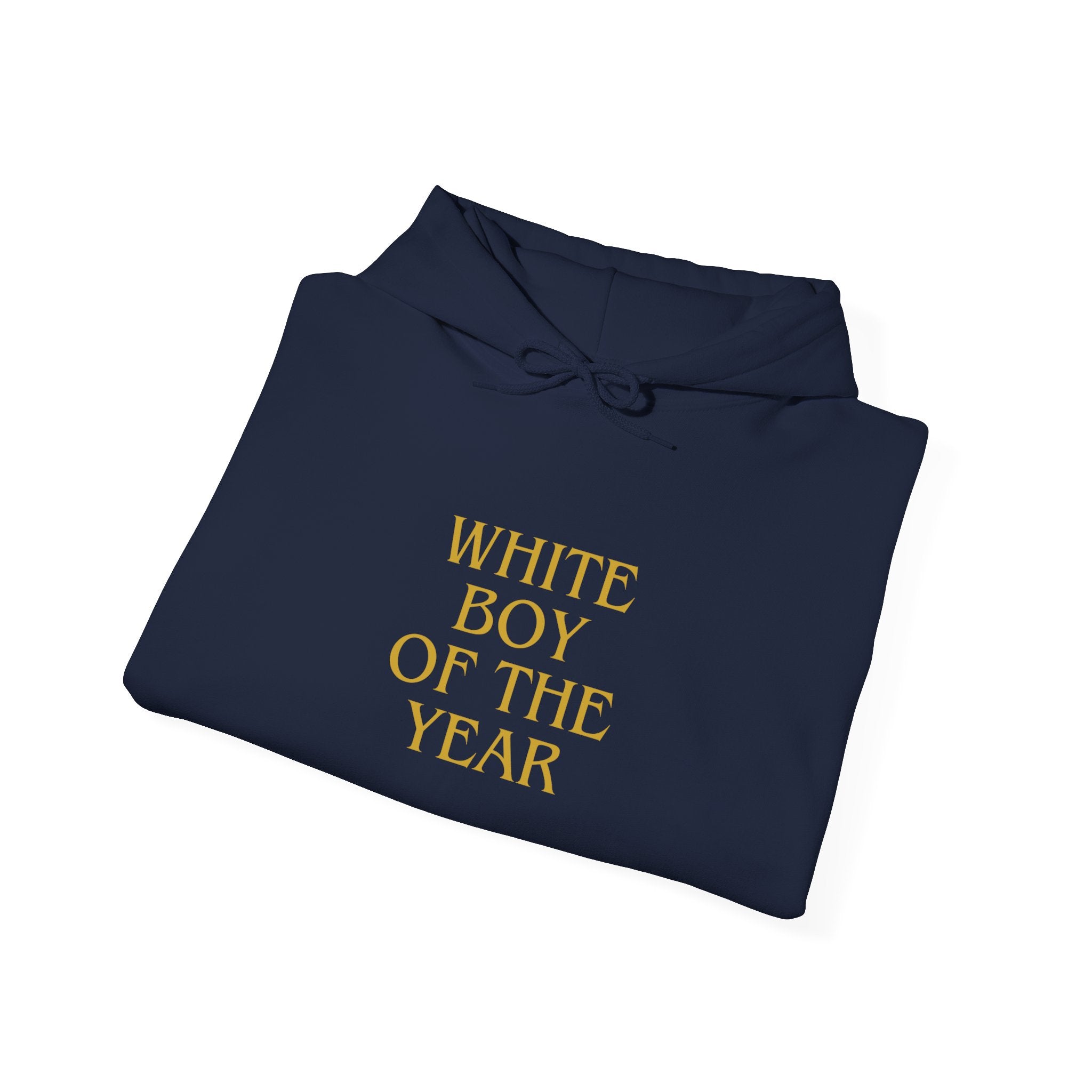 Boy of the Year hoodie | Gold text pullover sweatshirt