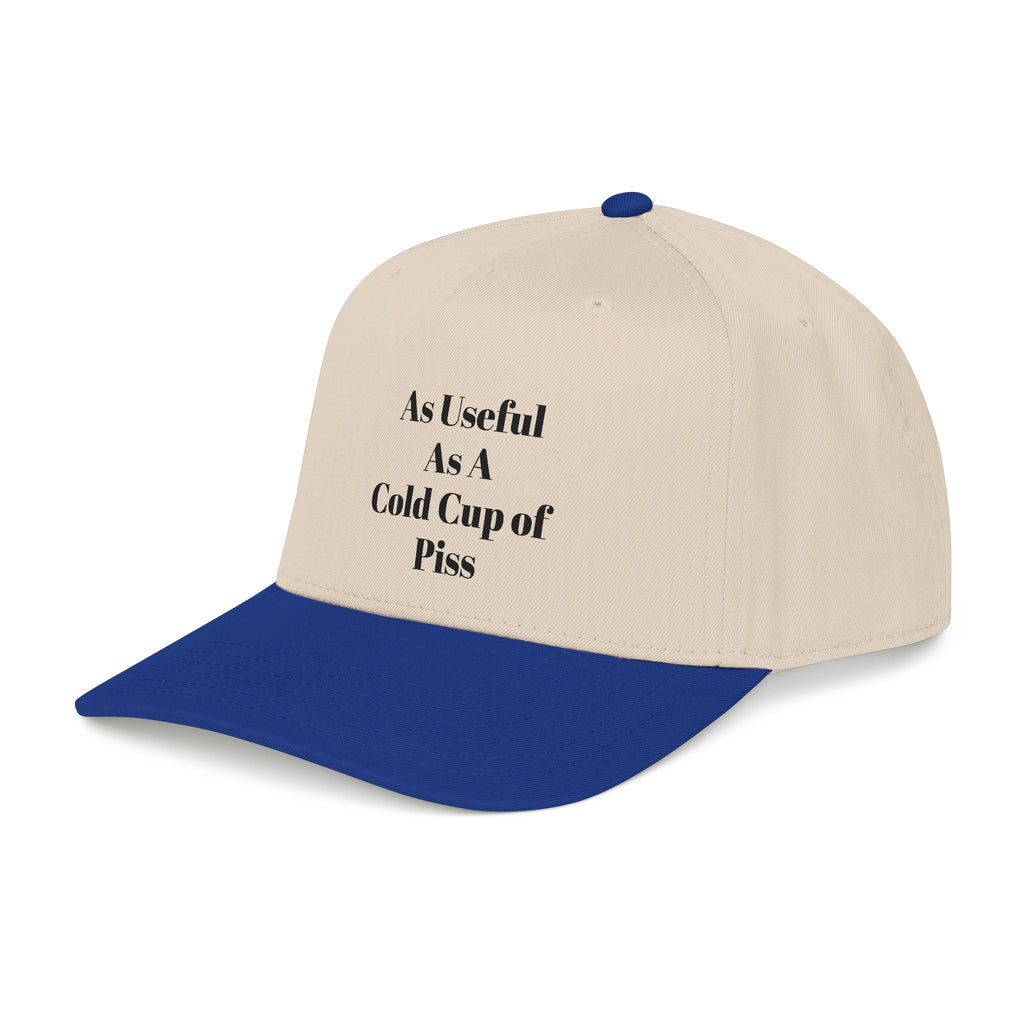 Snarky one liner mid profile baseball cap. “The Pat Hat”