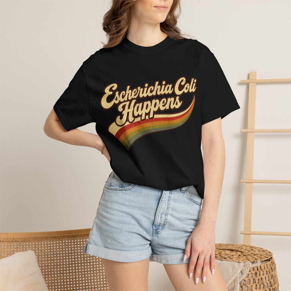 Escherichia Coli Happens Rainbow T-Shirt