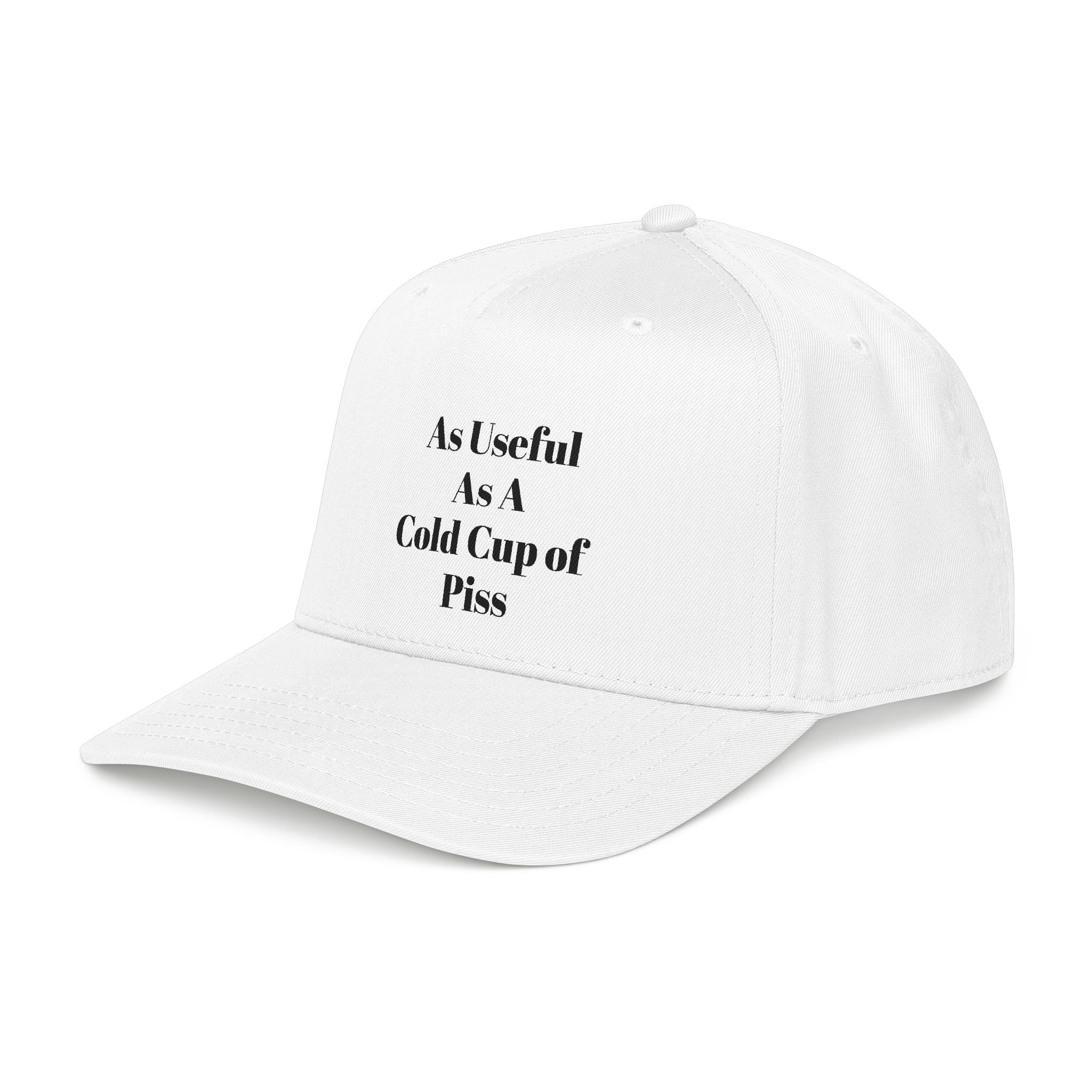 Snarky one liner mid profile baseball cap. “The Pat Hat”