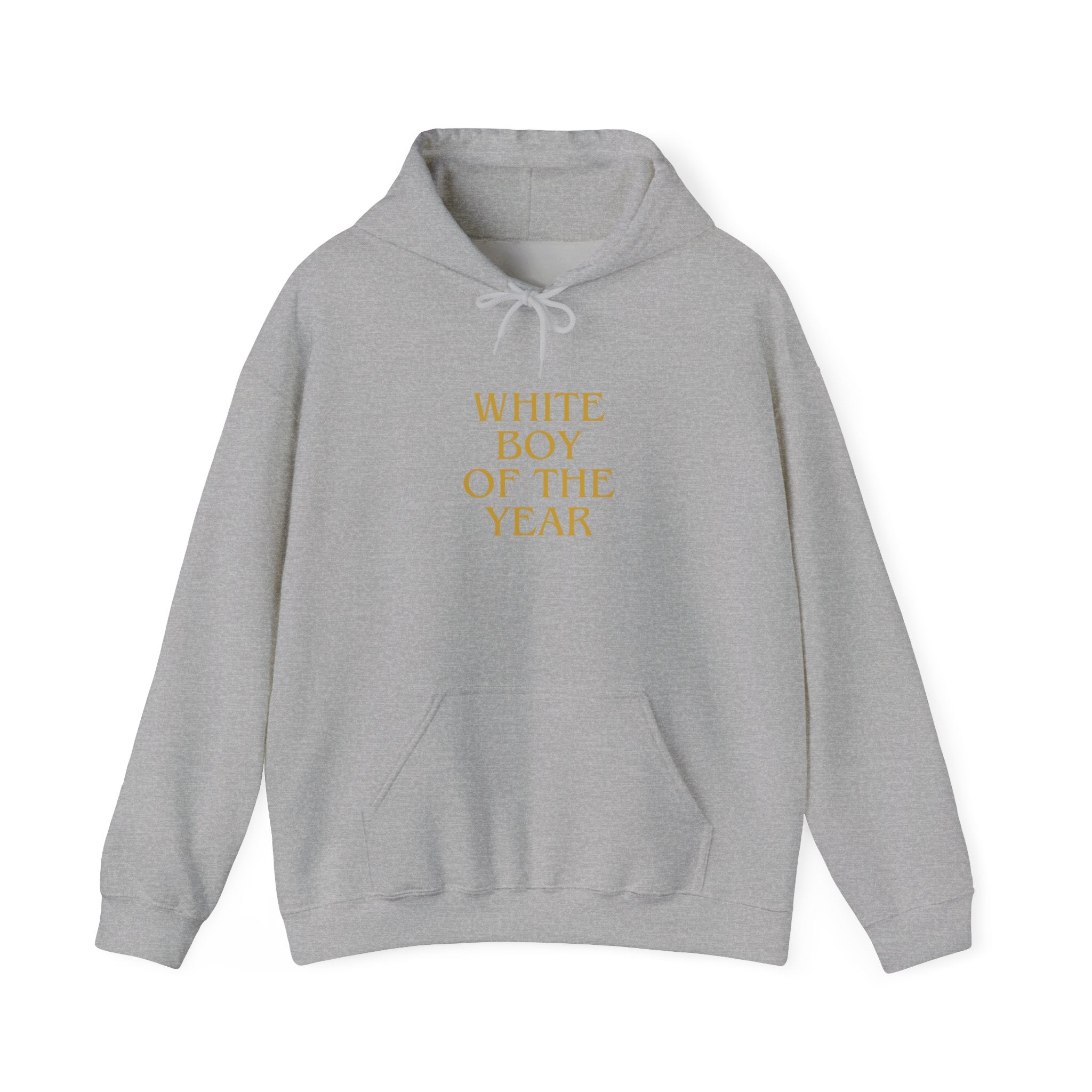 Boy of the Year hoodie | Gold text pullover sweatshirt