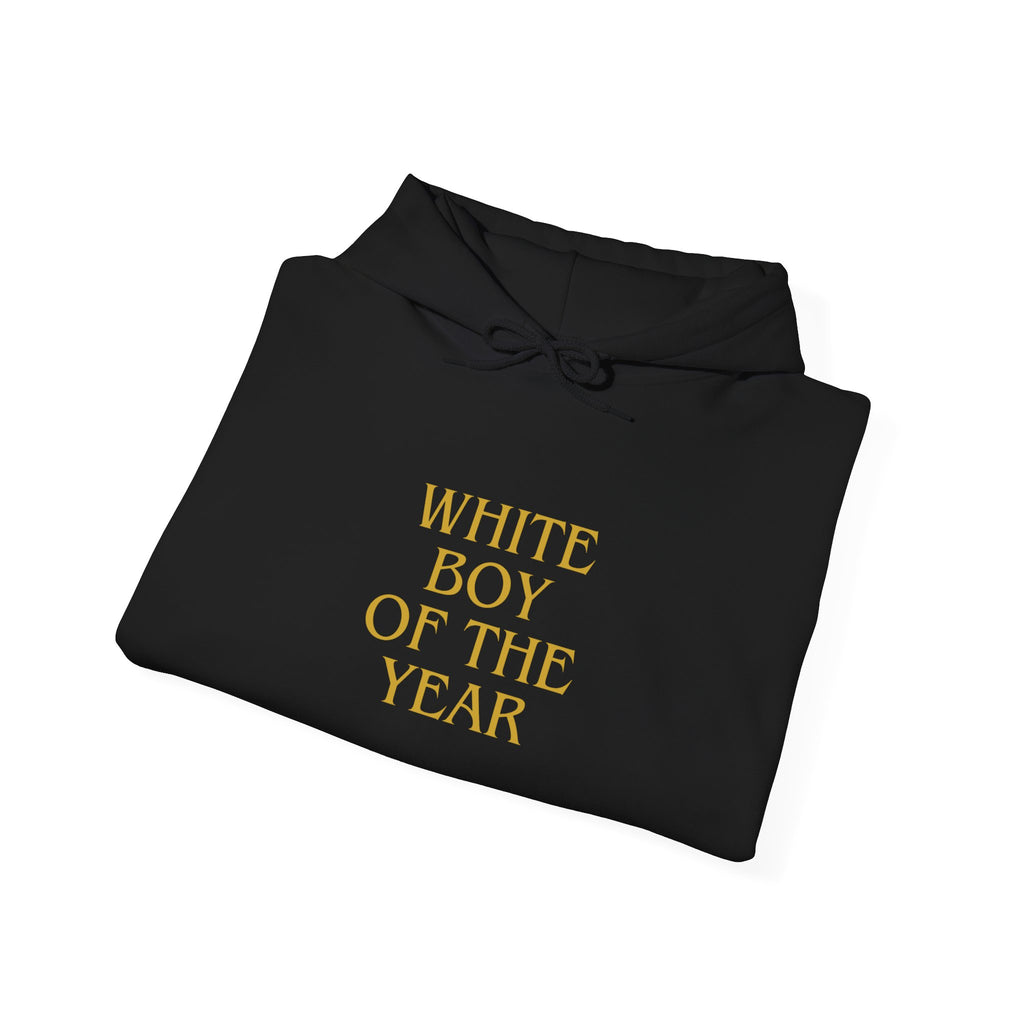 Boy of the Year hoodie | Gold text pullover sweatshirt