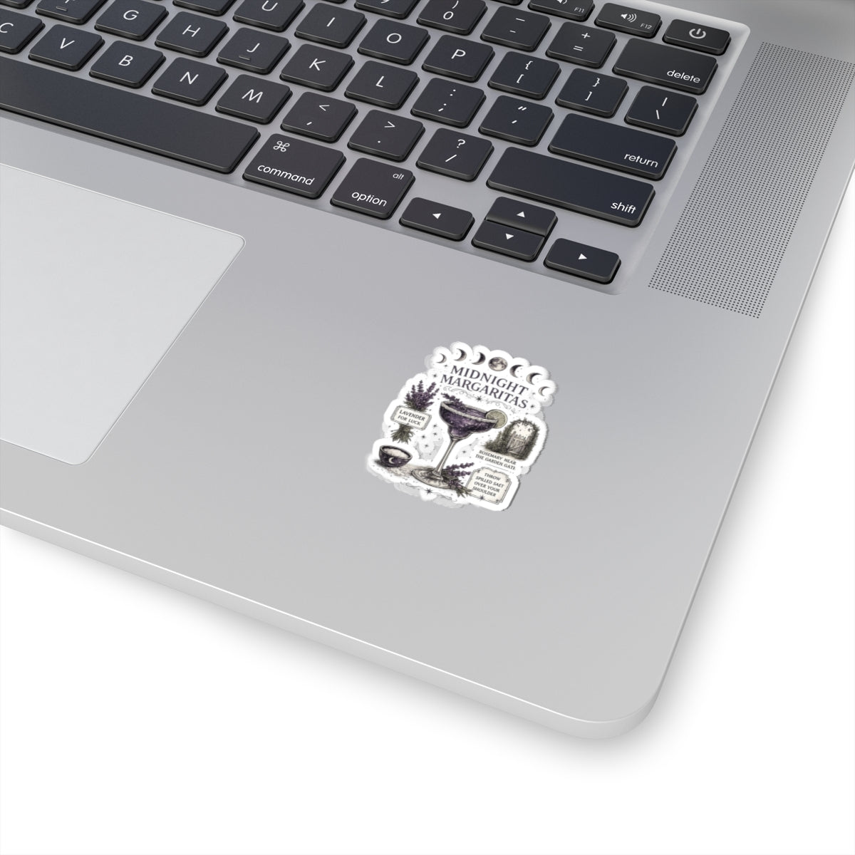 Midnight Margaritas Kiss-Cut Sticker — Lunar Cocktail Illustration with Lavender & Rosemary