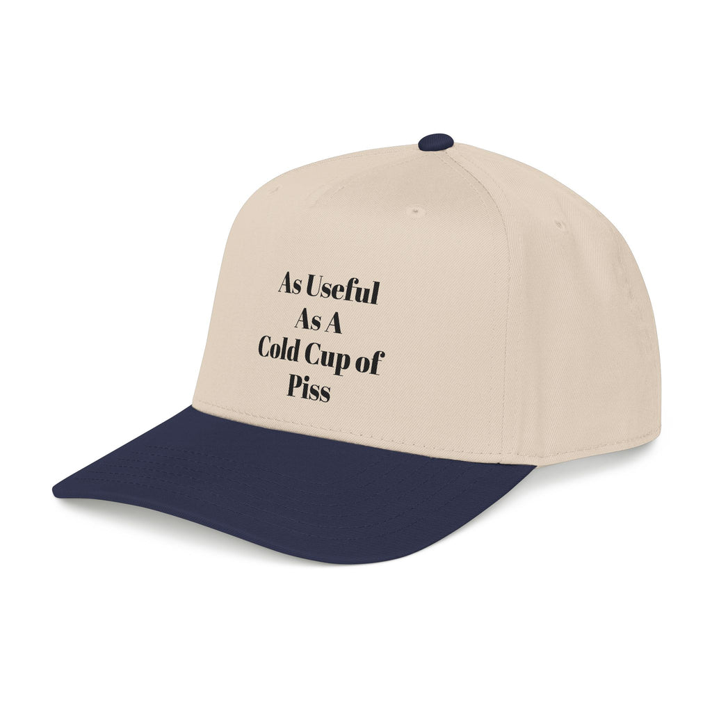 Snarky one liner mid profile baseball cap. “The Pat Hat”
