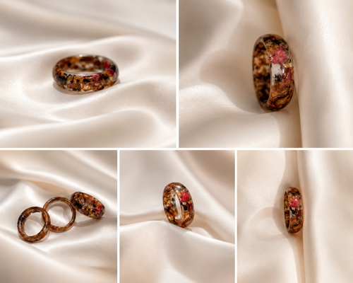 Memorial Resin Ring-A meaningful keepsake to hold loved ones close