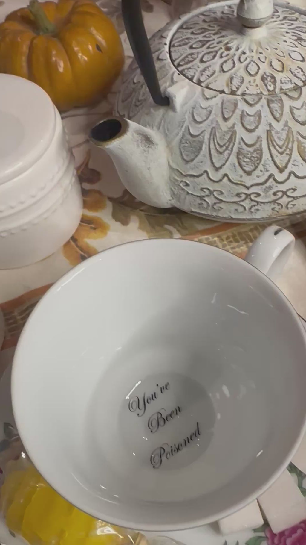 Tea Cup "You've Been Poisoned"